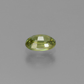 Granate demantoide verde natural de 0,59 ct, corte óvalo, VVS-VS