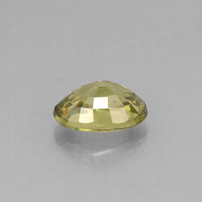 Granate demantoide verde natural de 0,66 ct, corte óvalo, VVS-VS