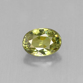 Granate demantoide verde natural de 0,70 ct, corte óvalo, VVS-VS