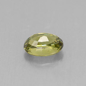 Granate demantoide verde natural de 0,70 ct, corte óvalo, VVS-VS