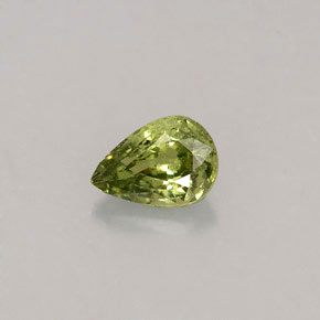 Granate demantoide verde natural de 0,50 ct, corte óvalo, VS