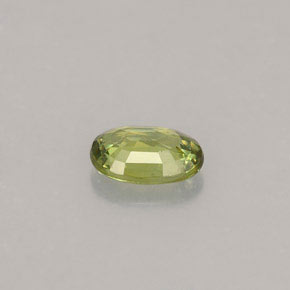 Granate demantoide verde natural de 0,45 ct, corte óvalo, VVS-VS