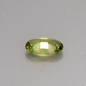 Granate demantoide verde natural de 0,42 ct, corte óvalo, VVS-VS