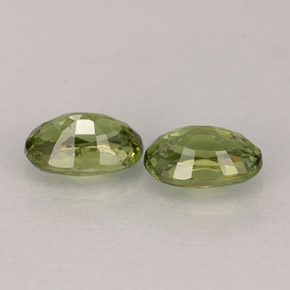 Gemas de granate demantoide verde natural de  ct, corte óvalo, VS