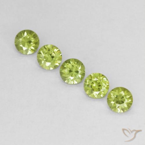 0.79ctw Natural Verde vivo Granate demantoide, Redondo, VS