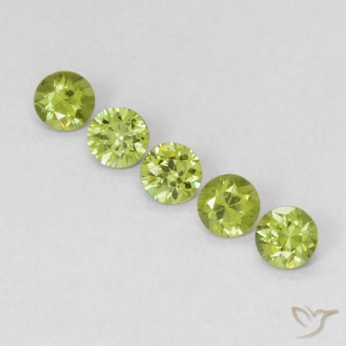 0.80ctw Natural Verde vivo Granate demantoide, Redondo, VS