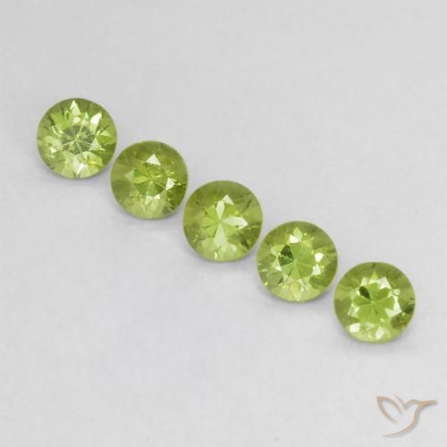 0.78ctw Natural Verde medio Granate demantoide, Redondo, VS