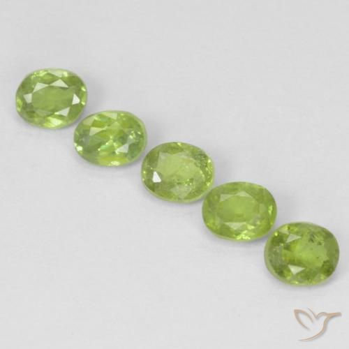 1.33ctw Natural Verde vivo Granate demantoide, Ovalada, VS-SI