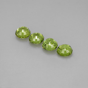 Gemas de granate demantoide verde natural de  ct, corte redondo, VS