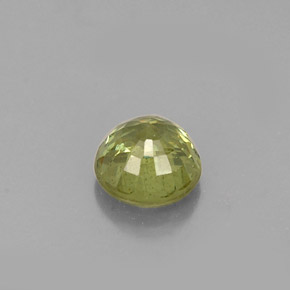 Granate demantoide verde natural de 0,64 ct, corte redondo, VS