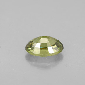 Granate demantoide verde natural de 0,63 ct, corte óvalo, VVS-VS