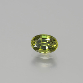 Granate demantoide verde natural de 0,71 ct, corte óvalo, VVS-VS