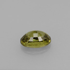 Granate demantoide amarillo natural de 0,65 ct, corte óvalo, VS-SI