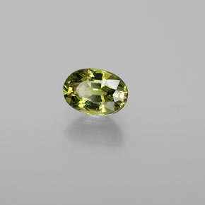 Granate demantoide verde natural de 0,72 ct, corte óvalo, VVS-VS
