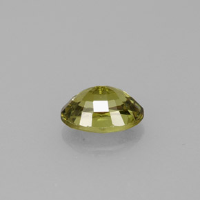Granate demantoide verde natural de 0,65 ct, corte óvalo, VVS-VS