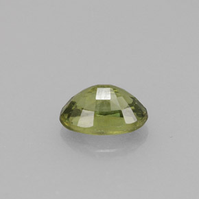 Granate demantoide verde natural de 0,71 ct, corte óvalo, VVS-VS