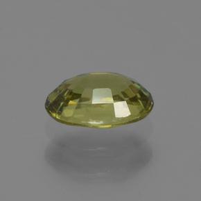 Granate demantoide verde natural de 0,63 ct, corte óvalo, VS