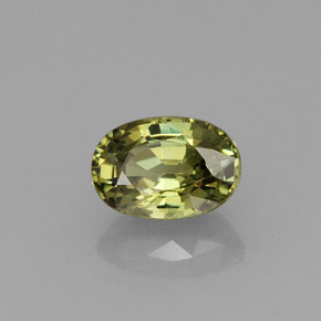 Granate demantoide verde natural de 0,75 ct, corte óvalo, VVS-VS