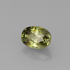 Granate demantoide verde natural de 0,75 ct, corte óvalo, VVS-VS