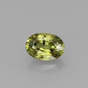 Granate demantoide verde natural de 0,67 ct, corte óvalo, VVS-VS