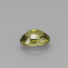 Granate demantoide verde natural de 0,70 ct, corte óvalo, VVS-VS
