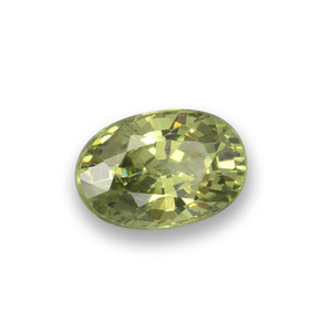 Granate demantoide verde natural de 0,64 ct, corte óvalo, VVS-VS