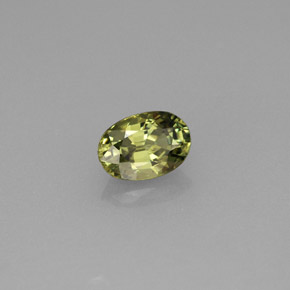 Granate demantoide verde natural de 0,66 ct, corte óvalo, VVS-VS