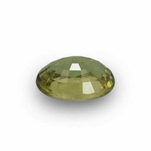 Granate demantoide verde natural de 0,65 ct, corte óvalo, VVS-VS