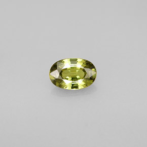 Granate demantoide verde natural de 0,59 ct, corte óvalo, VVS-VS