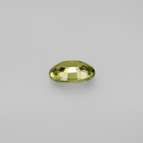 Granate demantoide verde natural de 0,59 ct, corte óvalo, VVS-VS