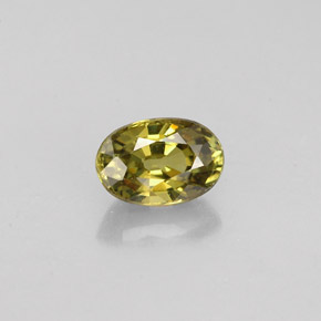 Granate demantoide verde natural de 0,75 ct, corte óvalo, VVS-VS