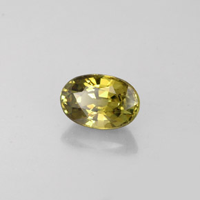 Granate demantoide verde natural de 0,75 ct, corte óvalo, VVS-VS