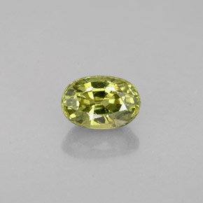 Granate demantoide verde natural de 0,75 ct, corte óvalo, VVS-VS
