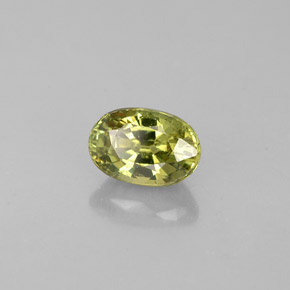 Granate demantoide verde natural de 0,75 ct, corte óvalo, VVS-VS