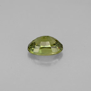 Granate demantoide verde natural de 0,66 ct, corte óvalo, VVS-VS
