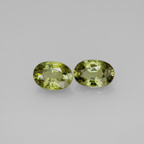 Gemas de granate demantoide verde natural de  ct, corte óvalo, VVS-VS
