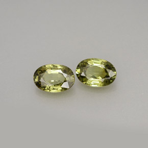 Gemas de granate demantoide verde natural de  ct, corte óvalo, VVS-VS