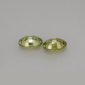 Gemas de granate demantoide verde natural de  ct, corte óvalo, VVS-VS