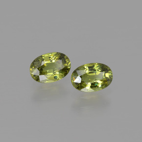 Gemas de granate demantoide verde natural de  ct, corte óvalo, VVS-VS