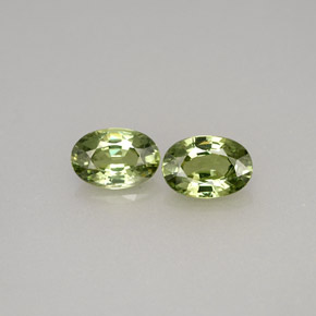 Gemas de granate demantoide verde natural de  ct, corte óvalo, VVS-VS