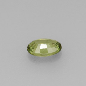 Granate demantoide verde natural de 0,53 ct, corte óvalo, VVS-VS