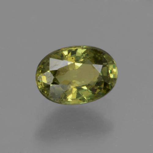 Granate demantoide Verde oscuro natural de 0.62 ct, Corte Óvalo, VS