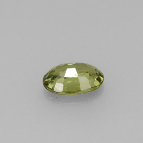 Granate demantoide verde natural de 0,59 ct, corte óvalo, VVS-VS