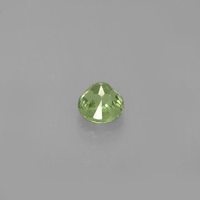 Granate demantoide verde natural de 0,32 ct, corte redondo, VS