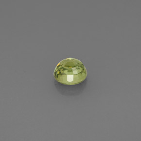 Granate demantoide verde natural de 0,38 ct, corte redondo, VS