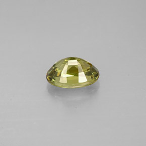 Granate demantoide verde natural de 0,71 ct, corte óvalo, VS