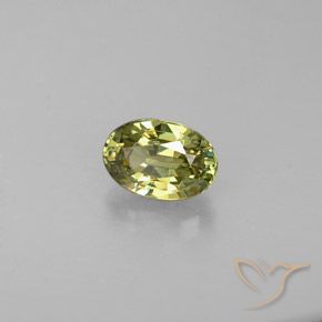0.57ct Natural Amarillo medio Granate demantoide, Ovalada, VS