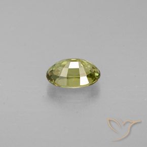 Granate demantoide Amarillo medio natural de 0.57 ct, Ovalada, VS