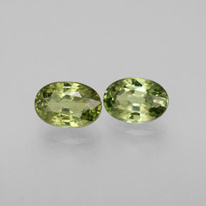Gemas de granate demantoide verde natural de  ct, corte óvalo, VS-SI