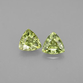 Gemas de granate demantoide verde natural de  ct, trillón, VVS-VS